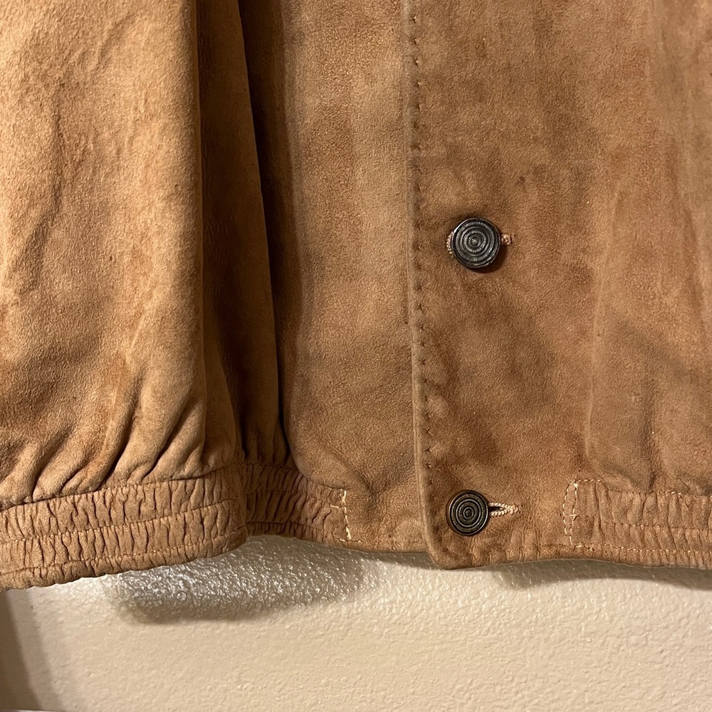 vintage Julius Lewis Men's Suede Bomber Jacket in Brown - Picture 5 of 8